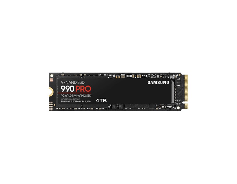 Samsung 990 Pro 4TB NVMe PCIe 4.0 M.2 SSD, R/W: 7450/6900 MB/s (MZ-V9P4T0BW)