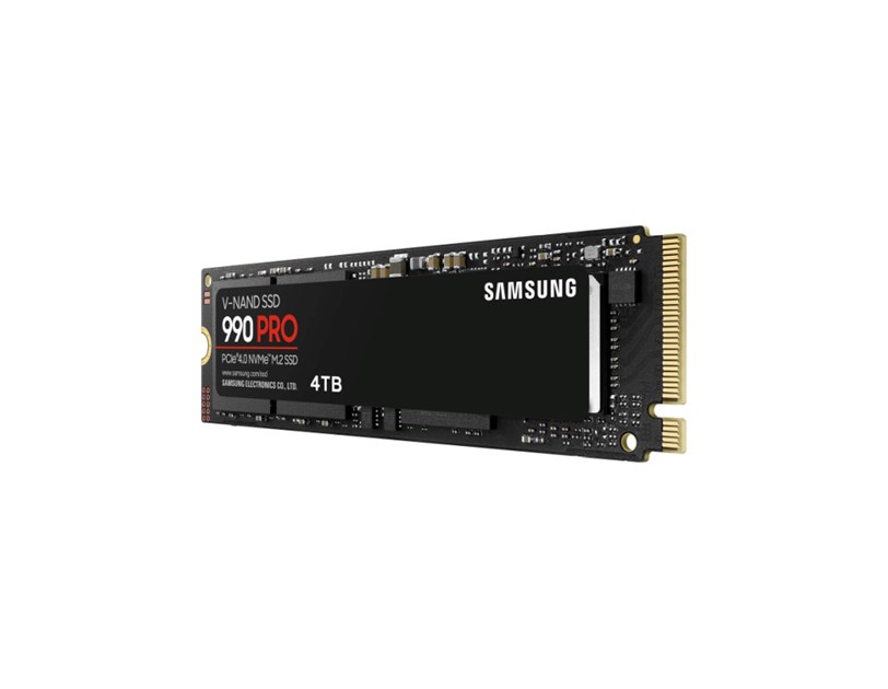 Samsung 990 Pro 4TB NVMe PCIe 4.0 M.2 SSD, R/W: 7450/6900 MB/s (MZ-V9P4T0BW)