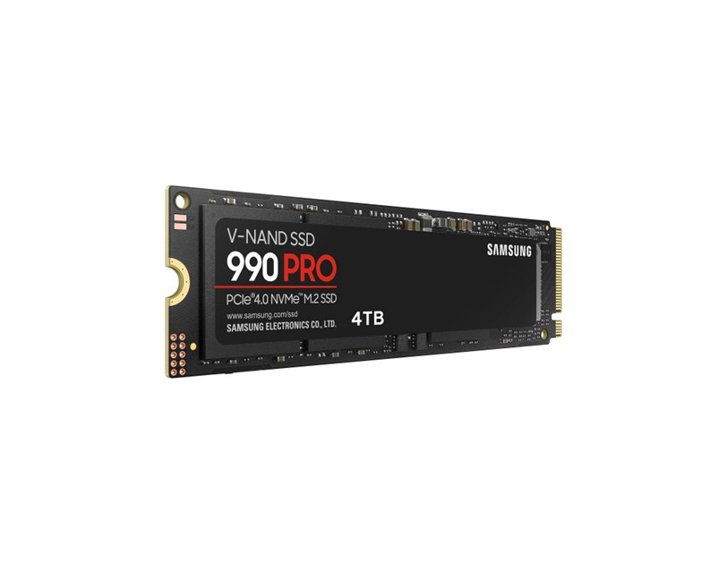 Samsung 990 Pro 4TB NVMe PCIe 4.0 M.2 SSD, R/W: 7450/6900 MB/s (MZ-V9P4T0BW)