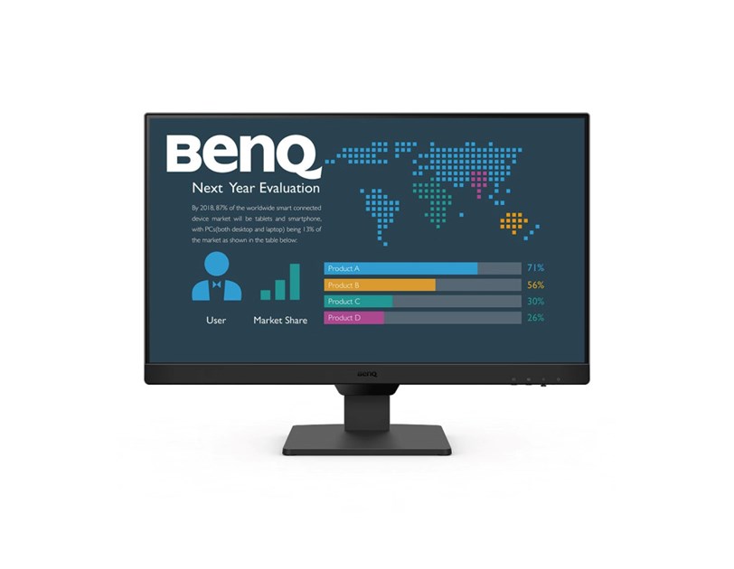 BenQ 24" BL2490 FHD (1920×1080) IPS, 100Hz, 16:9, 5ms, 250cd/m2, 1300:1, 2×HDMI/DP, zvučnici, crni