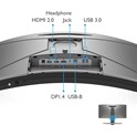 BenQ 34" EX3410R QHD (3440×1440) VA, 144Hz, 21:9, 1ms, 400 cd/m2, 3000:1, 2×HDMI/DP, 3×USB, zvučnici, crni