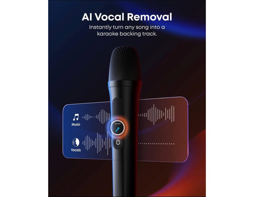 Anker Soundcore Rave 3S AI Karaoke Bluetooth prijenosni zvučnik, 200W, IPX4, 12h reprodukcije, crni (A31A3012)