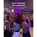 Anker Soundcore Rave 3S AI Karaoke Bluetooth prijenosni zvučnik, 200W, IPX4, 12h reprodukcije, crni (A31A3012)