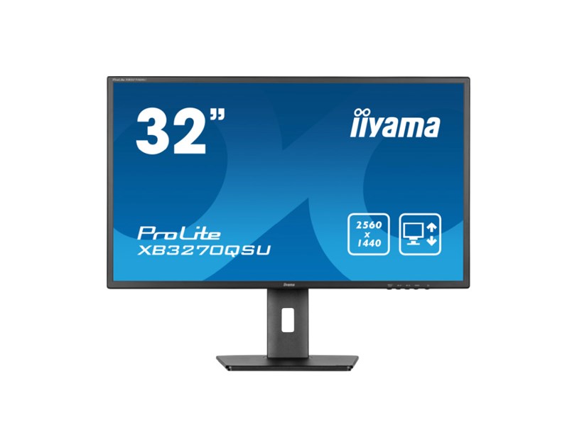 IIYAMA 32"  XB3270QSU-B1 QHD (2560x1440) IPS, pivot, 100Hz, 16:9, 3ms, 250cd/m2, 1200:1, 1xHDMI/DP, 3xUSB, zvučnici, crni