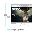 BenQ 31.5" EW3290U 4K (3840×2160) IPS, Pivot, 60Hz, 16:9, 5ms, 400cd/m2, 1000:1, 3×HDMI, 3×USB-A/1×USB-C, 1×USB-C (PD), zvučnici, bijeli