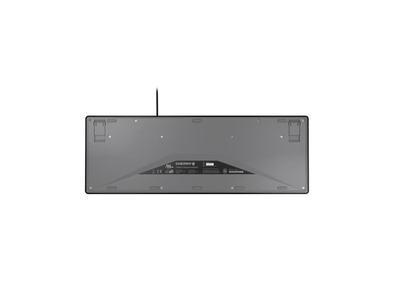 Cherry Stream Ultra tiha vodootporna tipkovnica, USB, crna