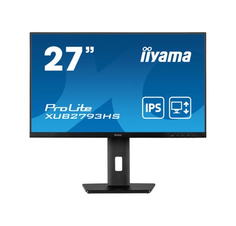 IIYAMA 27" XUB2793HS-B7 FHD (1920x1089) 100Hz, 1ms, 16:9, 300 cd/m2, 1000:1, height, swivel, tilt, pivot, HDMI/DP, zvučnici, crni