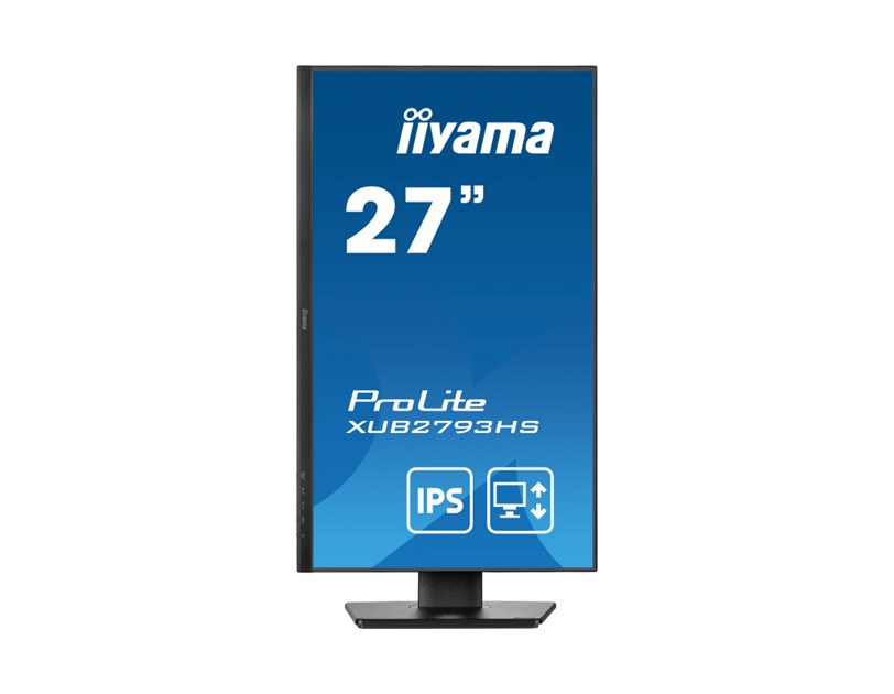 IIYAMA 27" XUB2793HS-B7 FHD (1920x1080) 100Hz, 1ms, 16:9, 300 cd/m2, 1000:1, height, swivel, tilt, pivot, HDMI/DP, zvučnici, crni