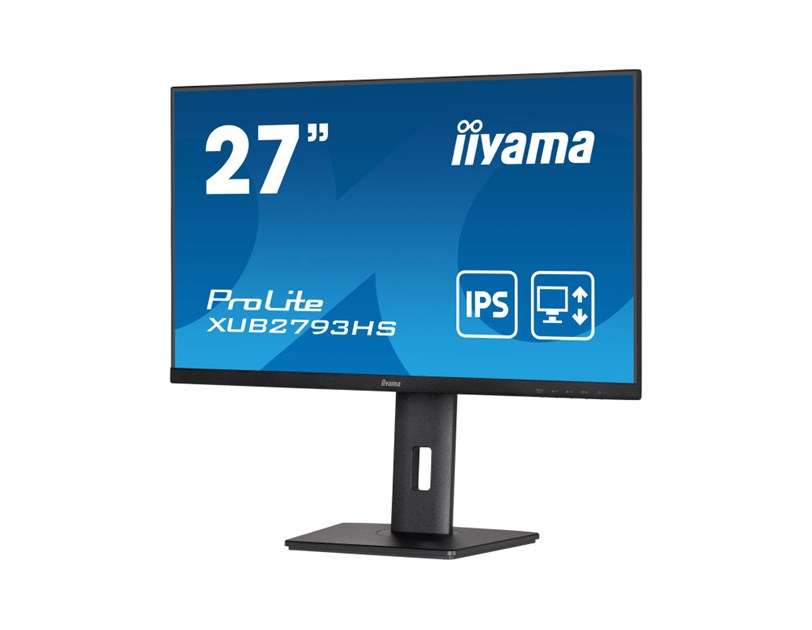IIYAMA 27" XUB2793HS-B7 FHD (1920x1080) 100Hz, 1ms, 16:9, 300 cd/m2, 1000:1, height, swivel, tilt, pivot, HDMI/DP, zvučnici, crni