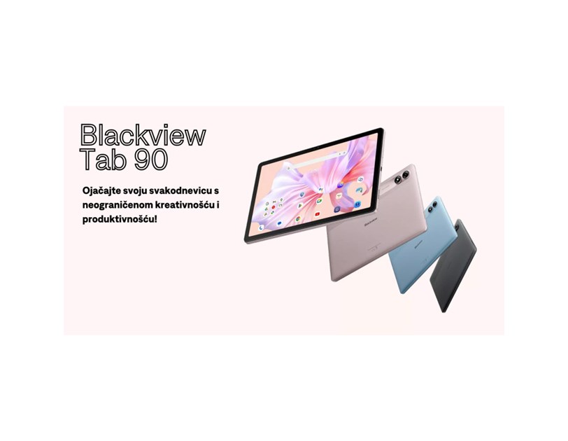BLACKVIEW Tab 90 8/128 GB LTE, 10.92" HD (800x1280) IPS, 8MP/13MP, WiFi, Android 14 + preklopna torbica, zaštita za staklo, bez adaptera, plavi