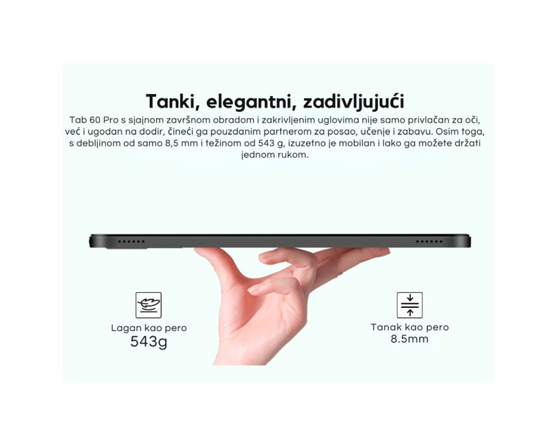 BLACKVIEW Tab 60 PRO 8/128 GB LTE, 10.1" HD (800x1280) IPS, 5MP/8MP, WiFi, DokeOS_P 4.0 + preklopna torbica, zaštita za staklo, bežična tipkovnica, bežičan miš, stylus olovka, s adapterom, sivi