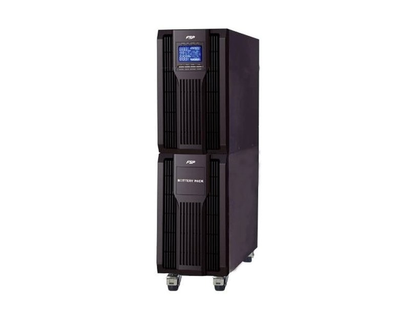 Fortron Source UPS Champ Tower 6000VA/5400W, On-line double conversion, USB, RS-232, EPO, 16×9Ah, LCD