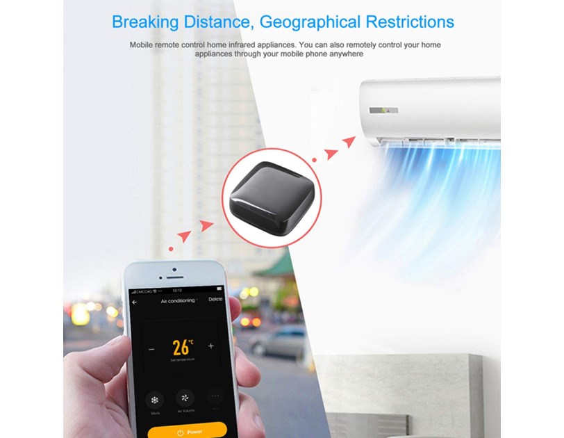 WOOX WiFi Smart univerzalni IR daljinski upravljač, WooxHome app, glasovna kontrola - Alexa & Google Assistant, bijeli (R4294) 
