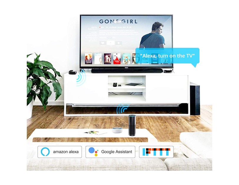 WOOX WiFi Smart univerzalni IR daljinski upravljač, WooxHome app, glasovna kontrola - Alexa & Google Assistant, bijeli (R4294) 
