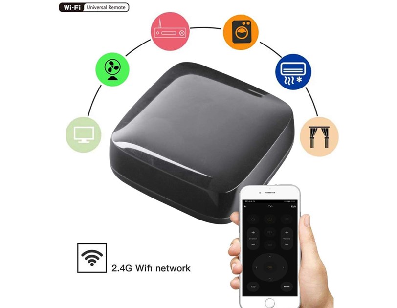 WOOX WiFi Smart univerzalni IR daljinski upravljač, WooxHome app, glasovna kontrola - Alexa & Google Assistant, bijeli (R4294) 