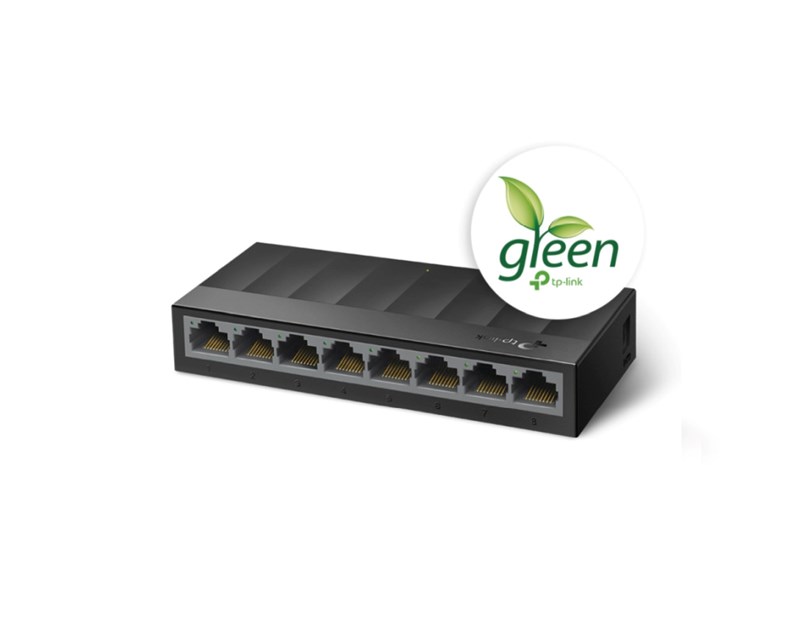 TP Link 8-port Gigabit Desktop preklopnik (Switch), 802.3X Flow Control, vanjsko napajanje