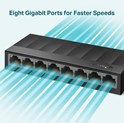 TP Link 8-port Gigabit Desktop preklopnik (Switch), 802.3X Flow Control, vanjsko napajanje