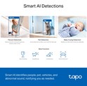 TP-Link Tapo C230 AI kamera 3K 5MP, H.264, 360°/114° Pan/Tilt, Advanced Night Vision, microSD, dvosmjerni audio, AI detekcija pokreta, Wi-Fi, Tapo app