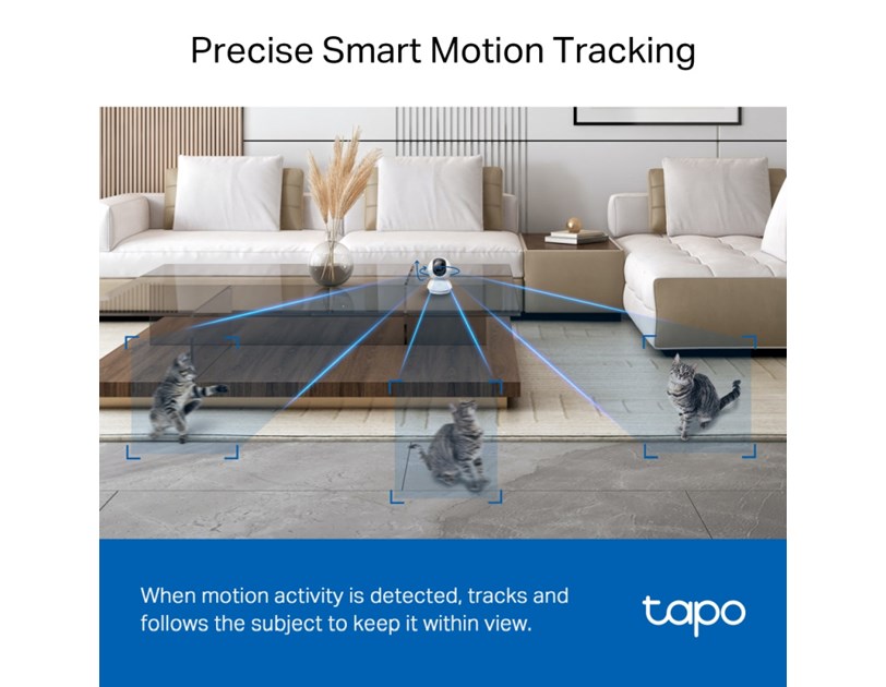 TP-Link Tapo C230 AI kamera 3K 5MP, H.264, 360°/114° Pan/Tilt, Advanced Night Vision, microSD, dvosmjerni audio, AI detekcija pokreta, Wi-Fi, Tapo app