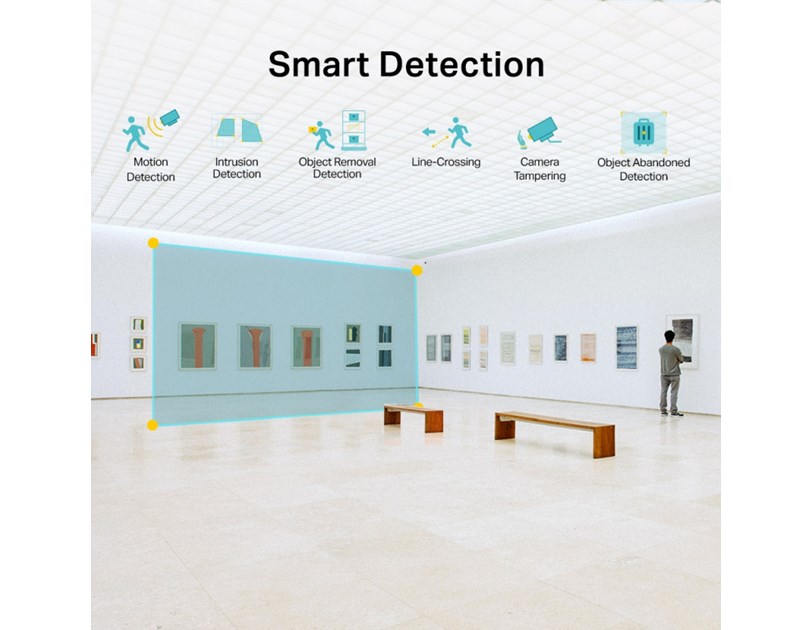 TP-Link VIGI C430I IR kamera 3MP, H.265+, 4mm leća, RJ45, PoE/12V DC, detekcija pokreta, VIGI app