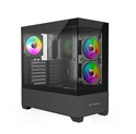 Bit Force SPARK ARGB-TG3 Midi Tower ARGB Gaming PC ATX kućište bez napajanja, crno
