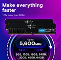 Crucial 16GB DDR5-4800 UDIMM CL40
