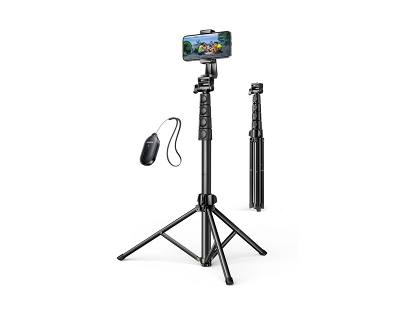 UGREEN Selfie stick 3u1 Tripod s bluetooth daljinskim do 7.2 incha, crni