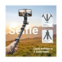 UGREEN Selfie stick 3u1 Tripod s bluetooth daljinskim do 7.2 incha, crni