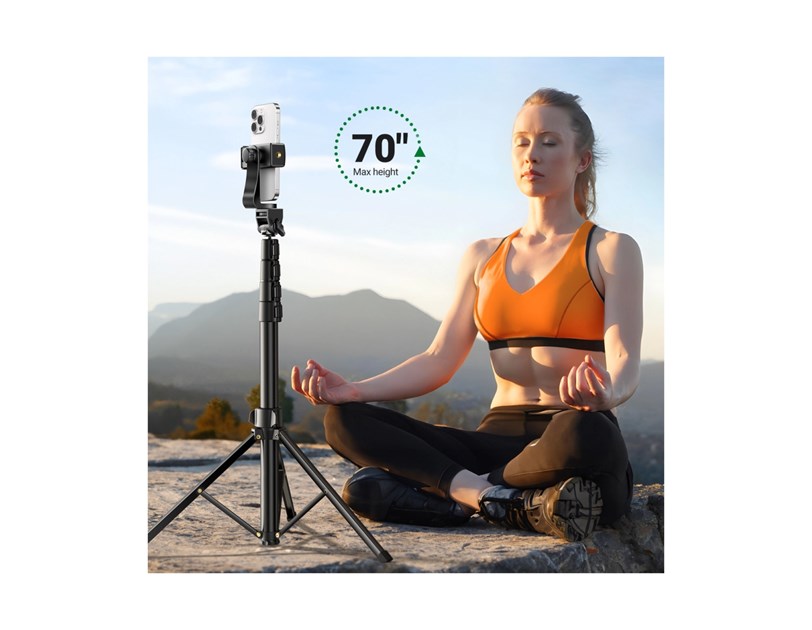UGREEN Selfie stick 3u1 Tripod s bluetooth daljinskim do 7.2 incha, crni