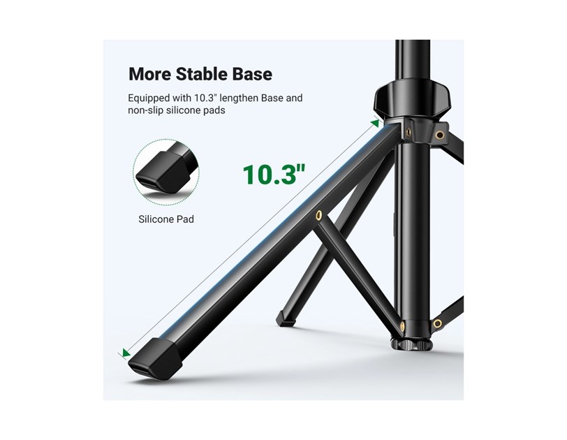UGREEN Selfie stick 3u1 Tripod s bluetooth daljinskim do 7.2 incha, crni