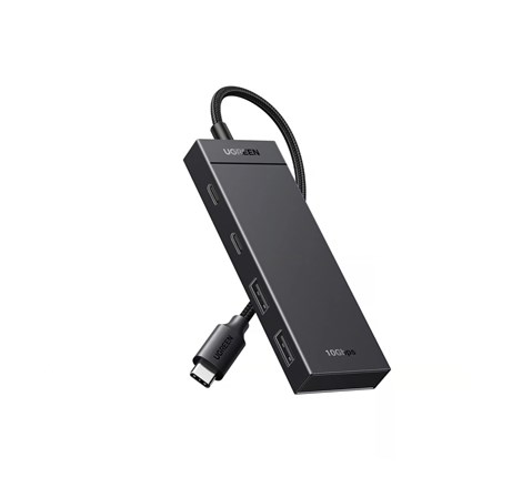 UGREEN 4-portni USB-C HUB na 2xUSB-A 3.2, 2xUSB-C 3.2, crni