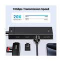 UGREEN 4-portni USB-C HUB na 2xUSB-A 3.2, 2xUSB-C 3.2, crni