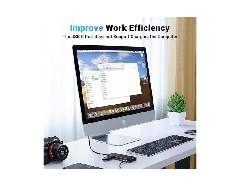 UGREEN 4-portni USB-C HUB na 2xUSB-A 3.2, 2xUSB-C 3.2, crni
