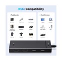 UGREEN 4-portni USB-C HUB na 2xUSB-A 3.2, 2xUSB-C 3.2, crni