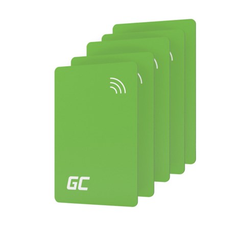 Green Cell (EVGCAKNFC5) set 5 NFC/RFID kartica HabuDen, pristupne kartice za EV HabuDen  