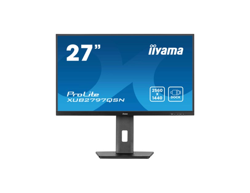 IIYAMA 27" XUB2797QSN-B2 QHD (2560x1440) IPS pivot, 16:9, 100Hz, 1ms, 300 cd/m2, 1300:1, HDMI/DP/USB, zvučnici, crni
