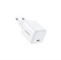 UGREEN zidni punjač 20W, 1×USB-C, GaN, bijeli