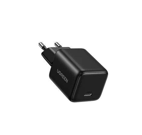 UGREEN zidni punjač 20W, 1×USB-C, GaN, crni
