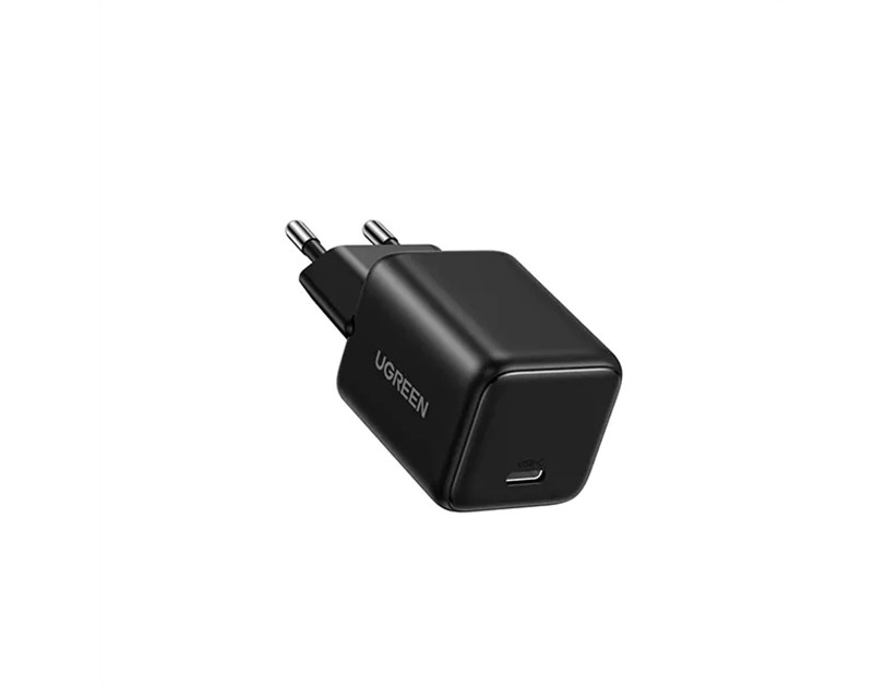 UGREEN zidni punjač 20W, 1×USB-C, GaN, crni