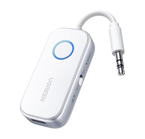 UGREEN Bežični Audio transmiter i receiver, BT 5.4, 3.5 mm, bijeli