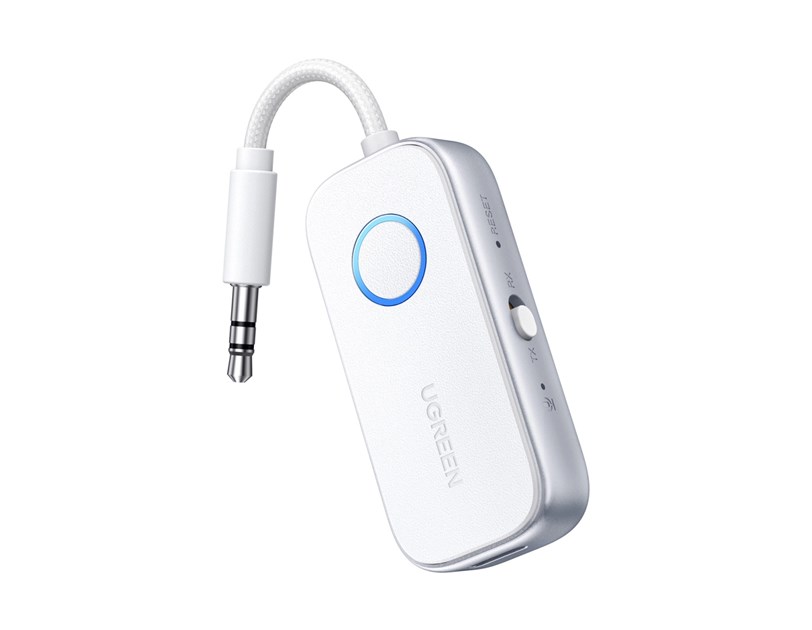 UGREEN Bežični Audio transmiter i receiver, BT 5.4, 3.5 mm, bijeli
