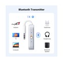 UGREEN Bežični Audio transmiter i receiver, BT 5.4, 3.5 mm, bijeli