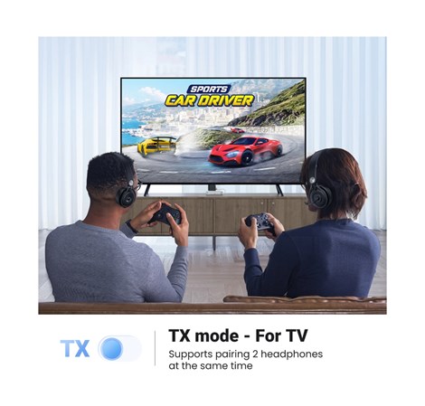 UGREEN Bežični Audio transmiter i receiver, BT 5.4, 3.5 mm, bijeli