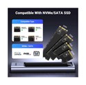 UGREEN vanjsko kućište CM767, SSD M.2 2230-2280 M-Key, NVMe, USB C 3.2, 20 Gbps, srebrno