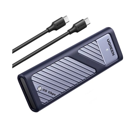 UGREEN vanjsko kućište CM767, SSD M.2 2230-2280 M-Key, NVMe, USB C 3.2, 20 Gbps, srebrno