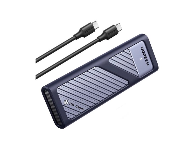 UGREEN vanjsko kućište CM767, SSD M.2 2230-2280 M-Key, NVMe, USB C 3.2, 20 Gbps, srebrno