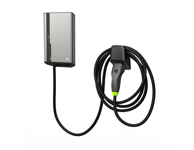 Green Cell (EVGC021B2250) HabuDen 22kW 32A,  punjač Tip 2 za punjenje električnih vozila i Plug-In hibrida, 5m, NFC/RFID GC App BT/WiFi