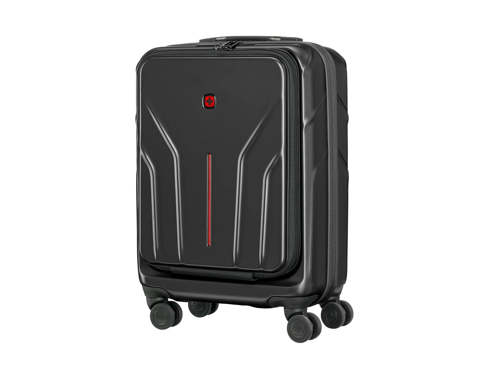 Wenger kofer Amplix Carry-On za ručnu prtljagu, odvojeni utor za prijenosnike do 16", crni
