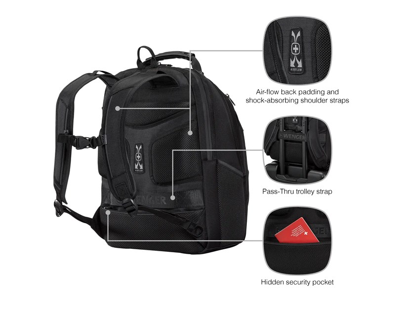 Wenger ruksak (poslovni) Legacy Black Series za prijenosnike do 16", crni