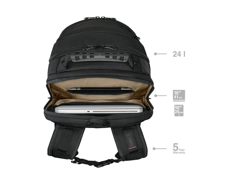 Wenger ruksak (poslovni) Legacy Black Series za prijenosnike do 16", crni